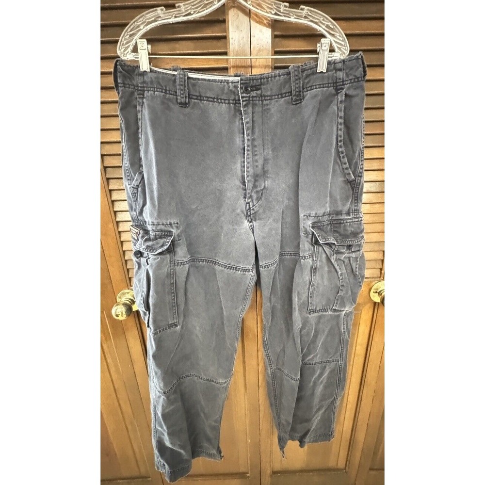 Abercrombie Fitch‎ Men's Stretch Cargo Pants FADED Grunge Streetwear Size 34S
